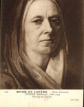 VINTAGE POSTCARD Museum Of Louvre German School Denner Portrait of woman