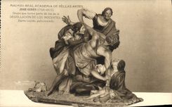 CPA Madrid Real Academia De Bellas Artes Jose Gines Degollacion de Los Innoncetes