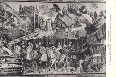 VINTAGE POSTCARD Pisa Camposanto Trionfo Della Morte Leaves Destra Andrea Orcagna