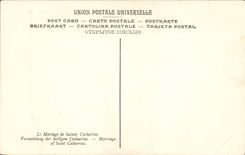 VINTAGE POSTCARD Valdes Leal Los Desposorios De Santa Catalina Museo Provincial of Sevilla