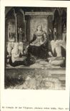 VINTAGE POSTCARD El Colegio De Las Virgenes Pintura Sobre Counted Siglo XVI