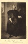 VINTAGE POSTCARD Royal Galleries Of Tables Cassel Avan Dyck Portrait of a man