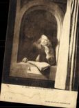 VINTAGE POSTCARD Dou Portrait Of the Artist Rijks Amsterdam Museum
