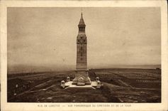 CPA N D De Lorette Vue Panoramique Du Cimetiere Et De La Tour
