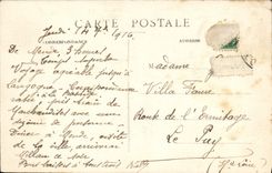 VINTAGE POSTCARD Mende Seen Of the Rock Of St Privat