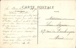 Apse de Auvergne Bourboule de la POSTAL de la VENDIMIA de la iglesia