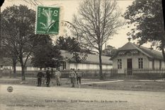 CPA Camp De Chateau Ecole Normale De Tir Le Bureau De Service Militaria 