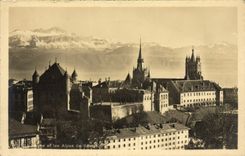 VINTAGE POSTCARD Lausanne And the Alps Of Savoy