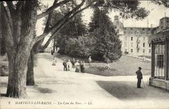 CPA Martigny Les Bains Un Coin Du Parc