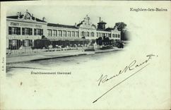VINTAGE POSTCARD Enghien Les Bains Hydropathic establishment