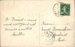 VINTAGE POSTCARD Dinard the Inhabitant of Saint Malo With Far Malo Saint