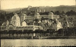 VINTAGE POSTCARD Evian Les Bains Hydropathic establishment And Hotels