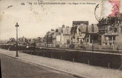 VINTAGE POSTCARD Tououet Paris Beach the Dam And Lawns