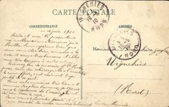 VINTAGE POSTCARD Picturesque Biarritz Villa Belza and the Pyrenees