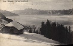 CPA Aux pleiades Mer de brouillard