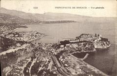 CPA Monaco Principaute Vue Generale
