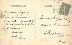 VINTAGE POSTCARD Cayeux On Mer the Beach has Maree Children