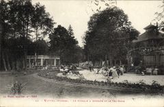 VINTAGE POSTCARD Vittel the Rosery the bandstand and Tea Room
