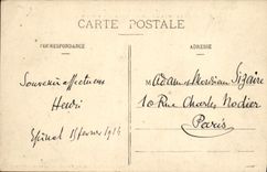 VINTAGE POSTCARD Surroundings of Epinal Edges of the Moselle