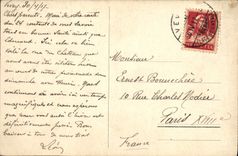 VINTAGE POSTCARD Castle of Chillon and Dent du midi