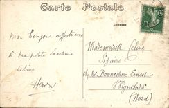 VINTAGE POSTCARD Tours the Loire west coast Seen from of the bridge