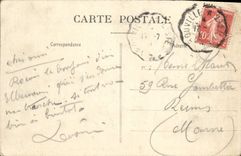 VINTAGE POSTCARD Dimensions of the English Channel the Dam By Strong gale of west