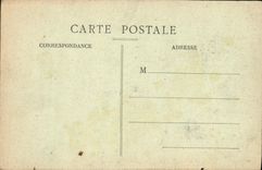 VINTAGE POSTCARD Tours Descartes Public garden Places Arts