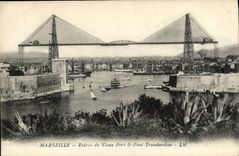CPA Marseille Entree du Vieux Port Pont Transbordeur