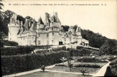 CPA Usse Le Chateau Les Terrasses et les Jardins