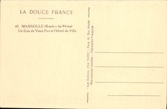 CPA Marseille Un coin du vieux port et l'hotel de ville