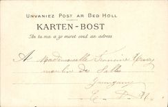 VINTAGE POSTCARD co. Anne D' Auray the Basilica the Beach