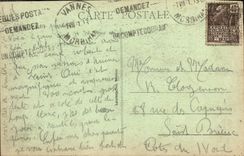 VINTAGE POSTCARD Vannes Carries Holy Vincent