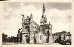 VINTAGE POSTCARD Sainte Anne d' Auray View of the basilica