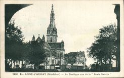 VINTAGE POSTCARD co. Anne d' Auray the Basilica Seen of Scla Sancta