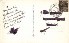 VINTAGE POSTCARD co. Anne d' Auray the Basilica Seen of Scla Sancta