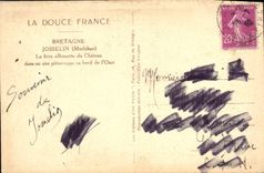 Castillo de Josselin de la POSTAL de la VENDIMIA