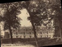 CPA Josselin Le Chateau Vu Du Parc