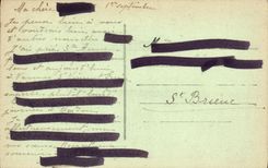 De la VENDIMIA de la POSTAL monumento de Anne D Auray Sainte con la gloria del bretón muerta con apenas