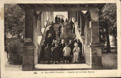 VINTAGE POSTCARD Sainte Anne D' Auray Staircase of Scala Sancta