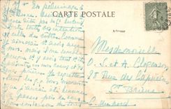 POSTAL Sainte Anne D Auray Clotre y la manera de la VENDIMIA de cruz