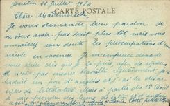 POSTAL Josselin de la VENDIMIA los detalles del castillo del ataque frontal