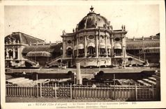 POSTAL Royan de la VENDIMIA el casino municipal y los nuevos jardines