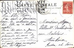 St Jorte del bulevar de Royan de la POSTAL de la VENDIMIA hacia Royan