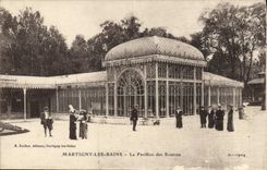 VINTAGE POSTCARD Martigny Les Bains the House of the Sources