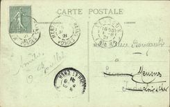 VINTAGE POSTCARD Martigny Les Bains the House of the Sources