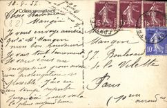 VINTAGE POSTCARD Martigny Les Bains intercontinental Hotel