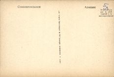 VINTAGE POSTCARD Martigny Les Bains Interior of the Source