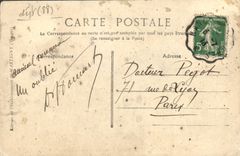 VINTAGE POSTCARD Martigny Les Bains Under the trees