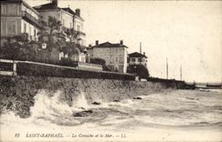 CPA Saint Raphael La Corniche et la Mer