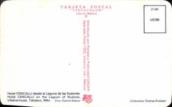 CPM Mexico Hotel Cencalli Desde la Laguna de las illusiones